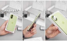 iPhone 17绿色机模开箱：清新配色 一眼种草