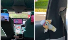 女生给小米YU7贴满玩偶：称YU7是少女心收割机 雷军也被吸引住了