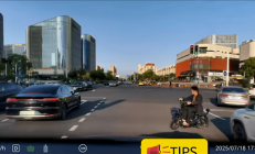 男子骑电动车横穿马路形成“鬼探头”:还好遇到了华为AEB