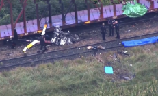 
        		美国一直升机起飞8分钟就坠毁：全部遇难 !	